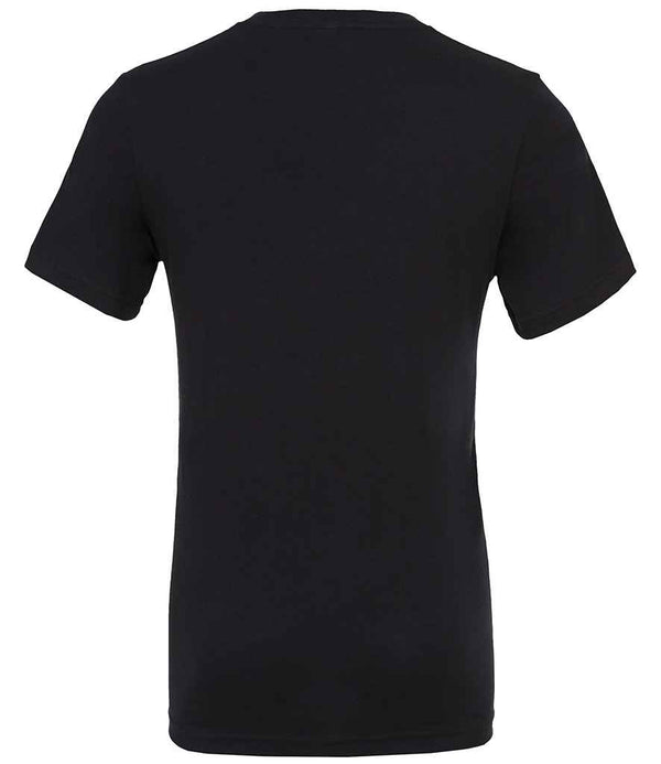 Canvas Unisex Jersey V Neck T-Shirt Black