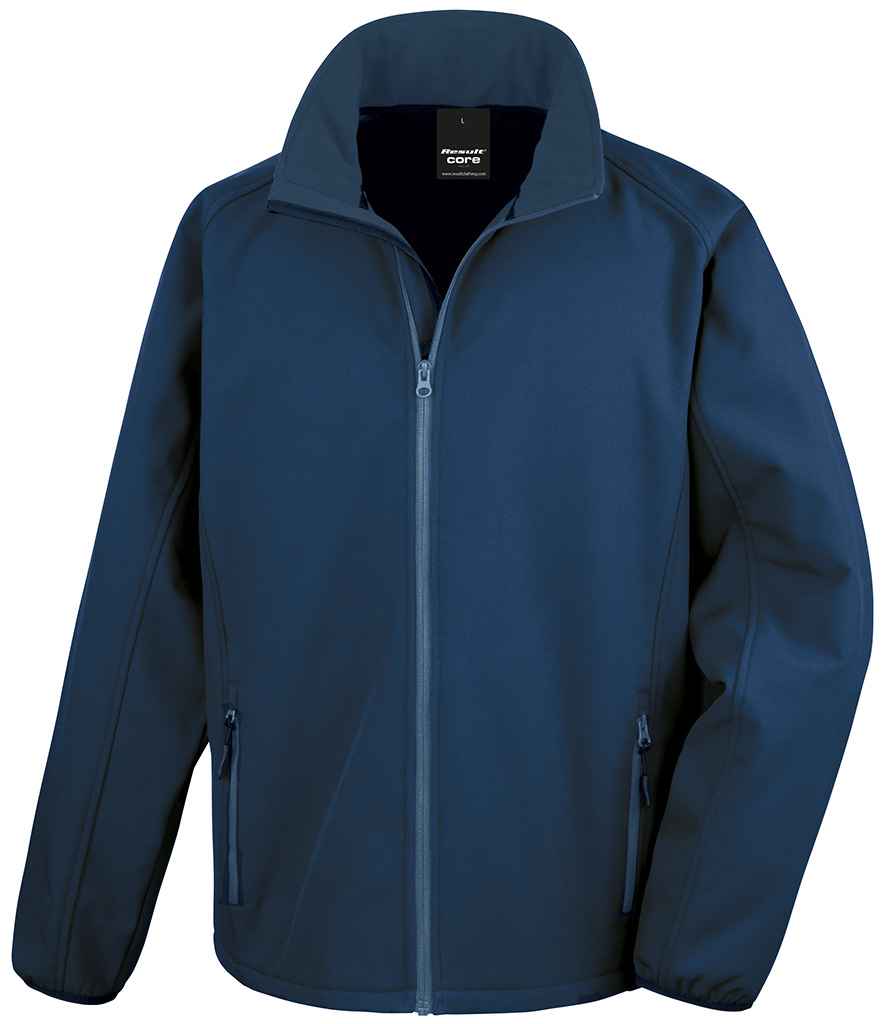 Result Core Printable Soft Shell Jacket Navy/Navy