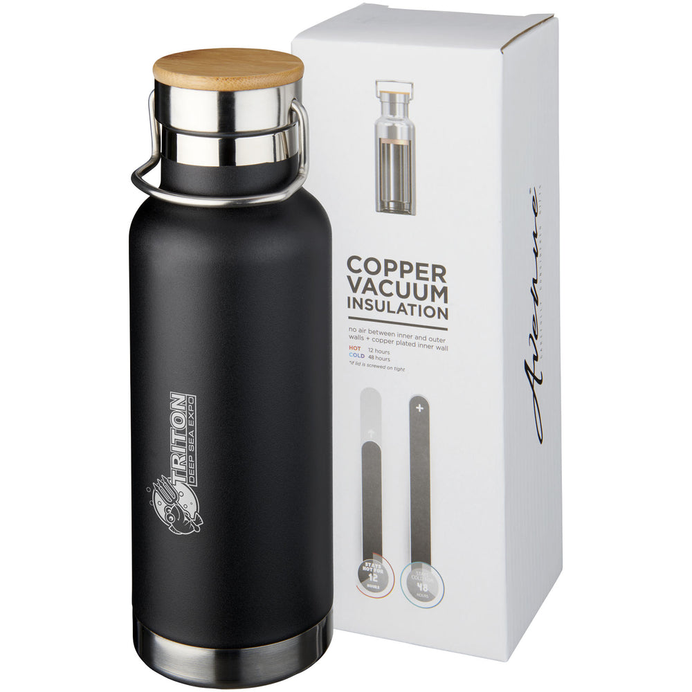 Branded Thor 480 ml copper vacuum insulated water bottle