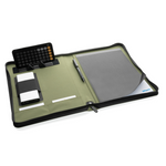 Branded Impact Aware™ deluxe 300D tech portfolio with zipper