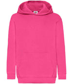 Fruit of the Loom Kids Classic Hooded Sweatshirt Fuchsia