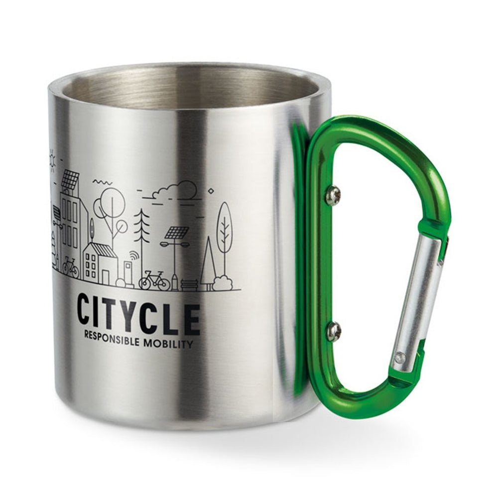 Branded Metal mug & carabiner handle