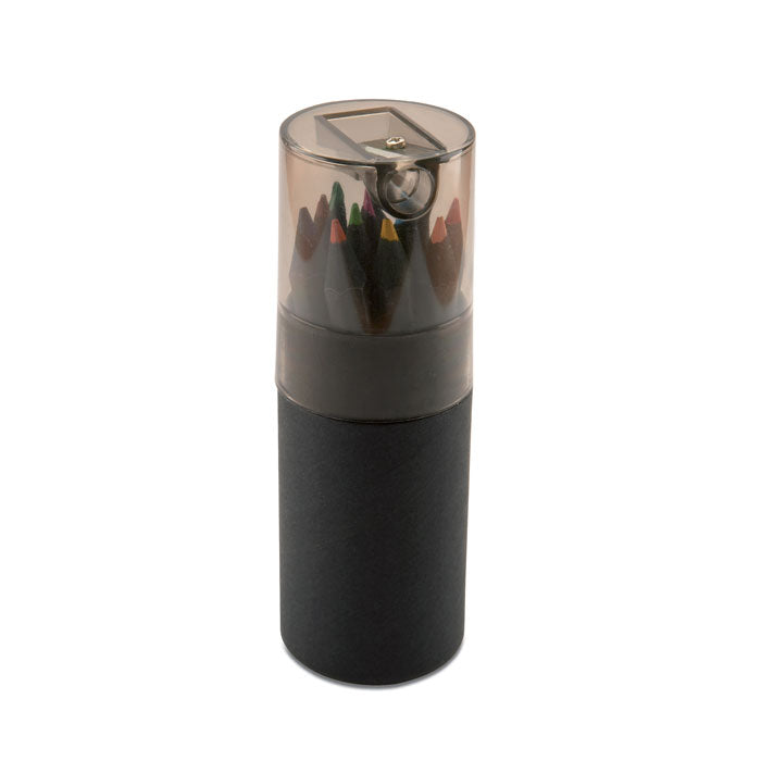 Branded Black colouring pencils