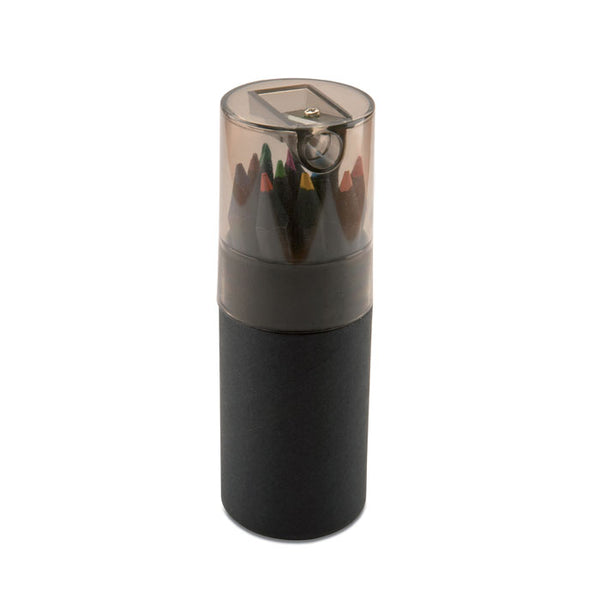 Branded Black colouring pencils