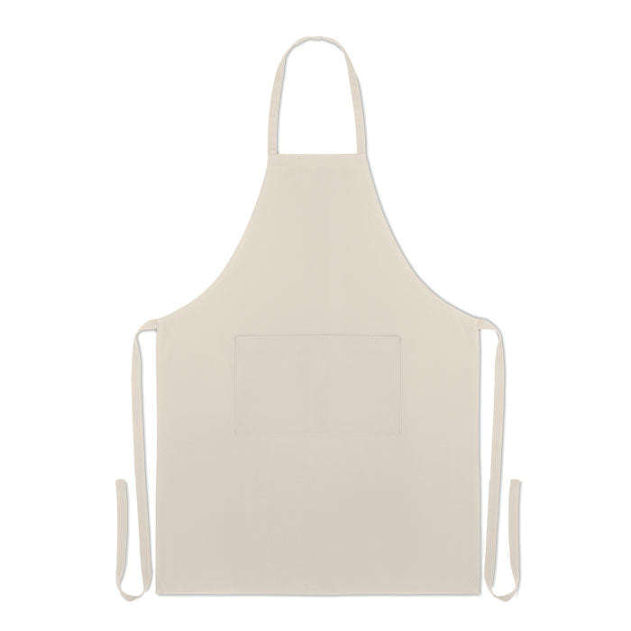 Branded Organic cotton apron 200 gr/m²