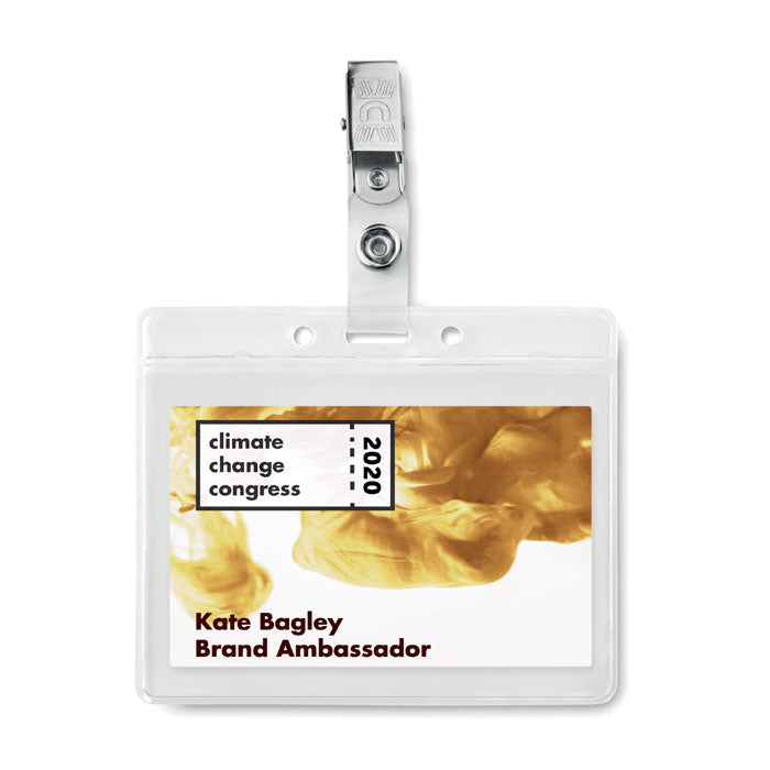 Branded PVC badge holder