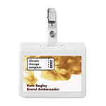 Branded PVC badge holder