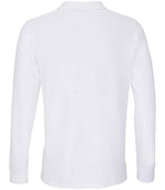 SOL'S Unisex Planet Long Sleeve Piqué Polo Shirt White