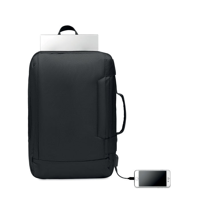 Branded Computer backpack in 300D RPET