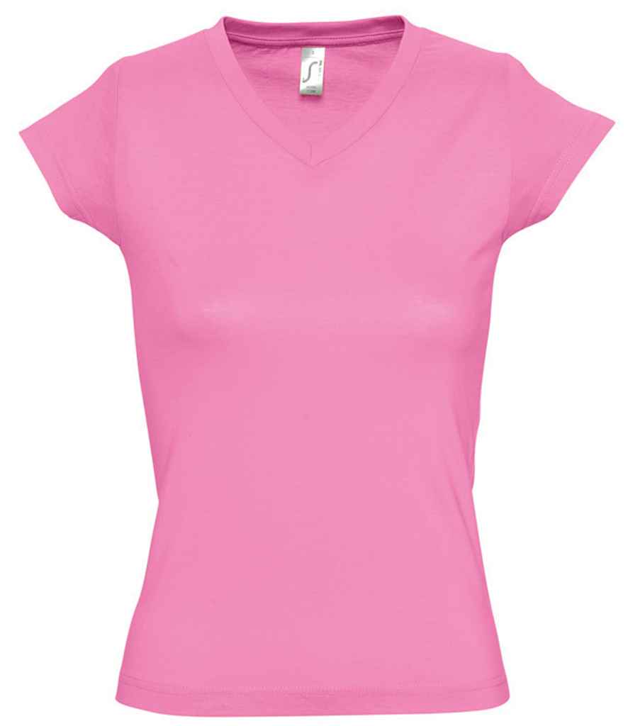 SOL'S Ladies Moon V Neck T-Shirt Orchid Pink