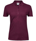 Tee Jays Ladies Luxury Stretch Polo Shirt Wine