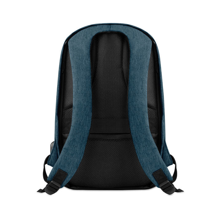 Branded 2 tone backpack incl USB plug