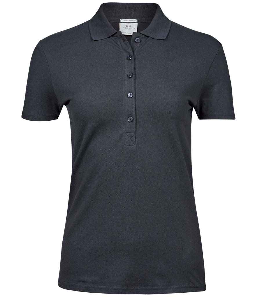 Tee Jays Ladies Luxury Stretch Polo Shirt Dark Grey