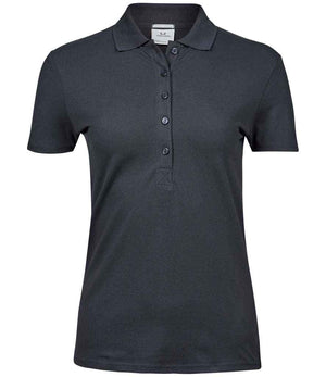 Tee Jays Ladies Luxury Stretch Polo Shirt Dark Grey