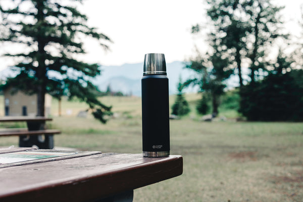 Branded Swiss Peak Elite 1L copper vacuum flask