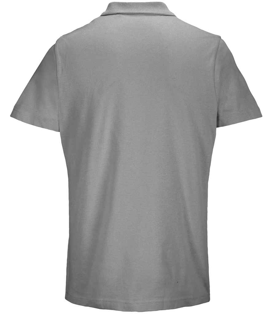 SOL'S Unisex Pulse Twin Piqué Polo Shirt Grey Marl