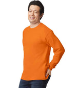 Gildan Ultra Cotton™ Long Sleeve T-Shirt S Orange