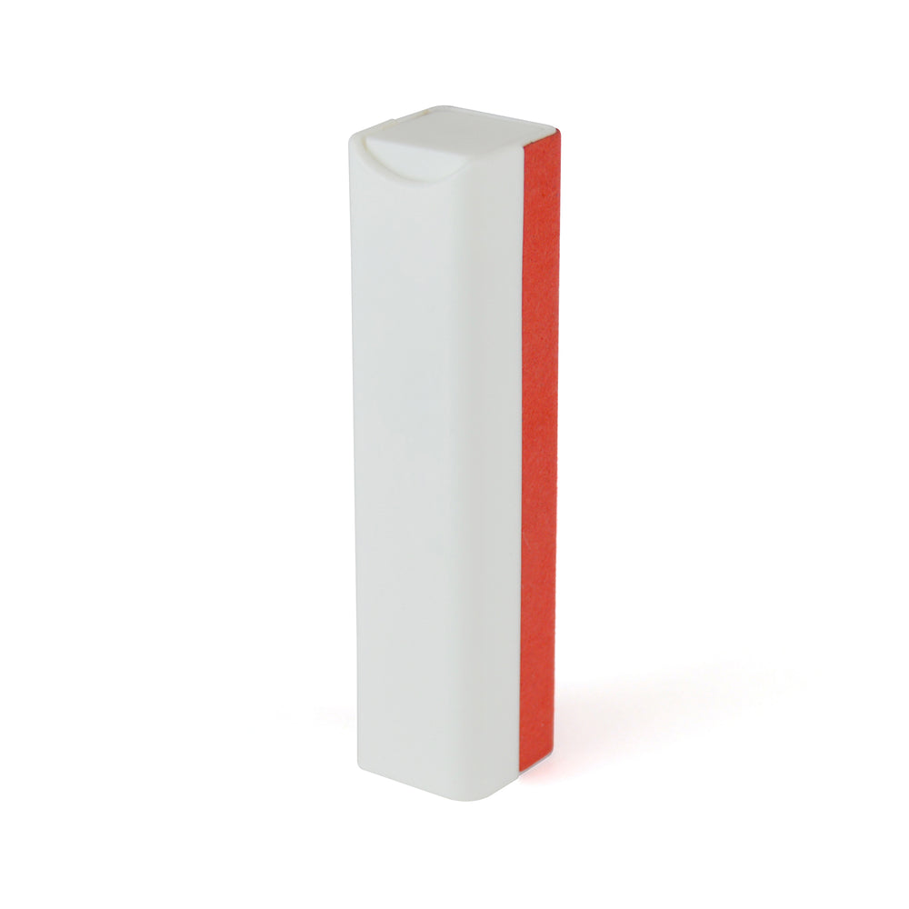 Branded Opal White cubiod lens and screen cleaner with cloth