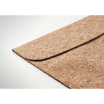 Cork laptop bag magnetic flap 14" Beige