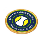 Tennis Season, Medallion, Foiled Chocolate, 75mm Bespoke