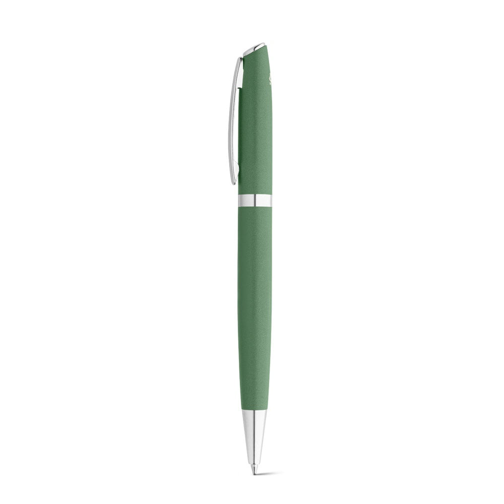RE-LANDO-SET. Roller and ball pen set with 100% recycled aluminium body