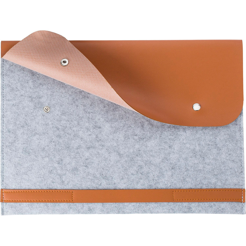 Branded Cheddon RPET felt laptop pouch
