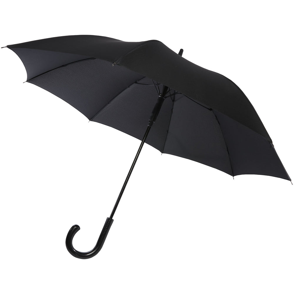 Branded Fontana 23" auto open umbrella with carbon look and crooked handle