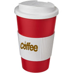 Americano® 350 ml tumbler with grip & spill-proof lid