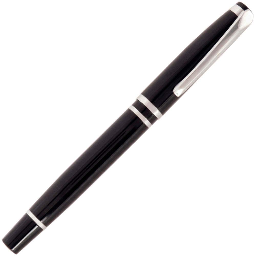 Branded VALENTINO NOIR ball pen with Chrome undercoat