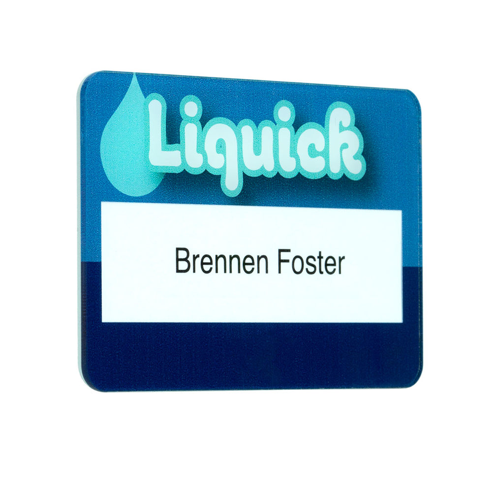 Gloss Finish Reusable Name Window Badges