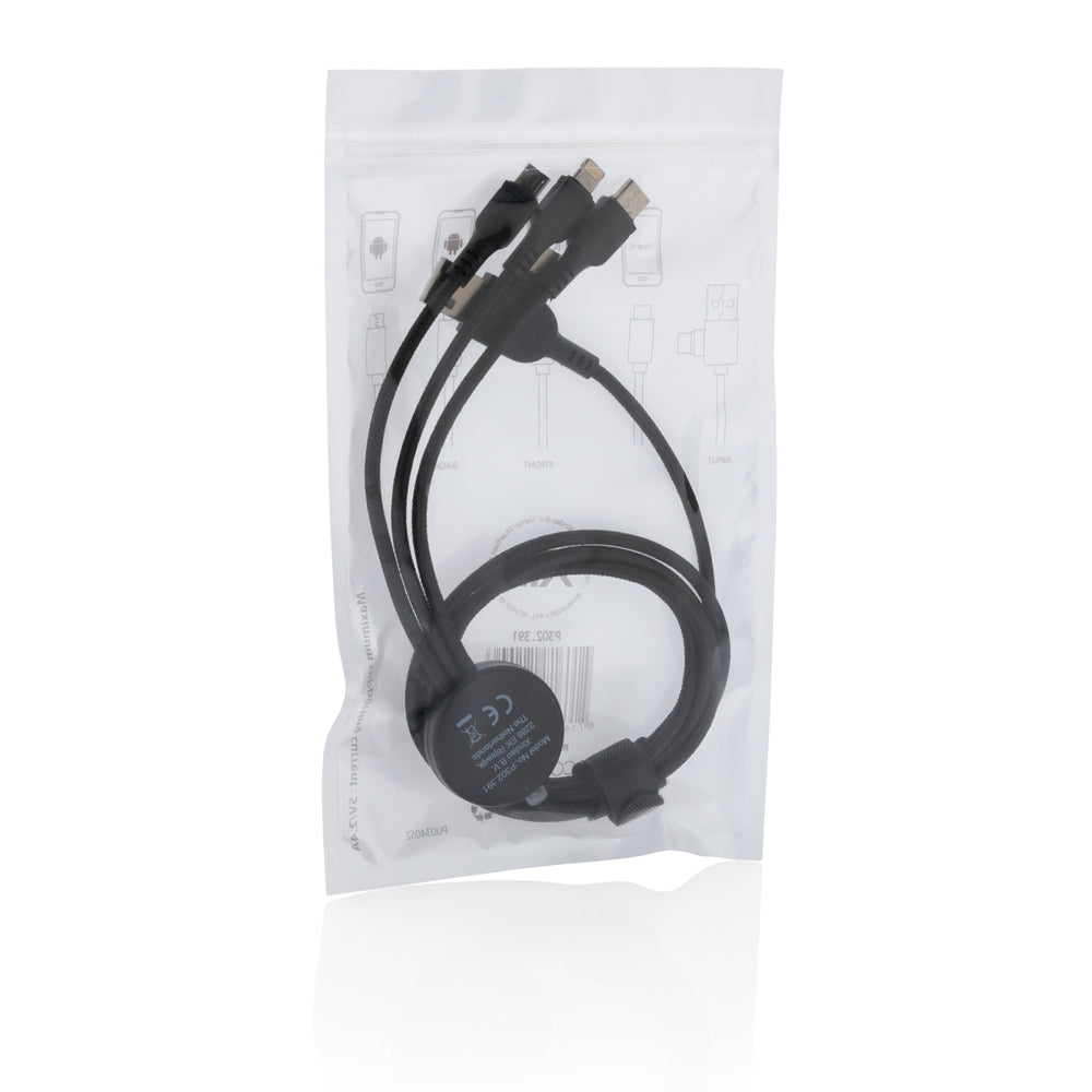 Branded Light up logo 6-in-1 cable