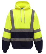 Yoko Hi-Vis Pull Over Hoodie Yellow/Navy