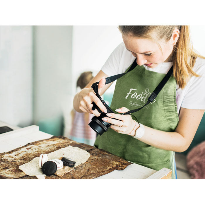 Branded Hemp adjustable apron 200 gr/m²