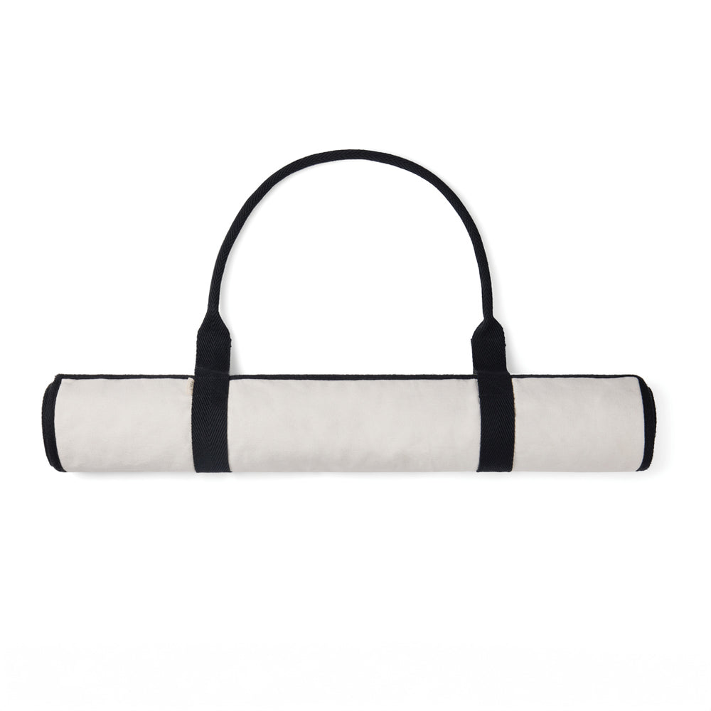 Branded VINGA Volonne AWARE™ recycled canvas beach mat