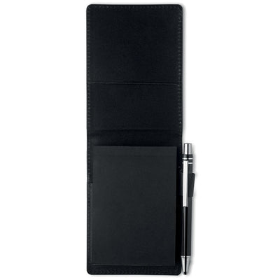 A7 notepad in PU pouch w/pen