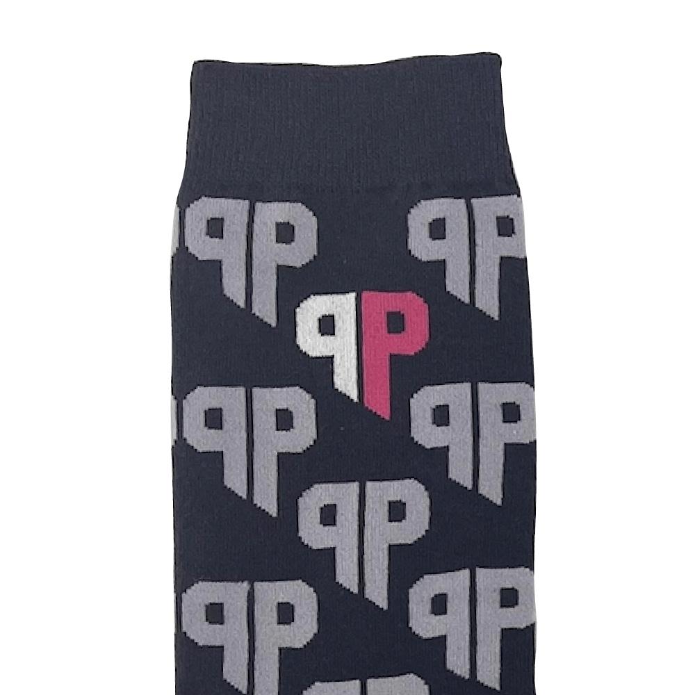 Custom Logo Socks - Jacquard Knitted Cotton