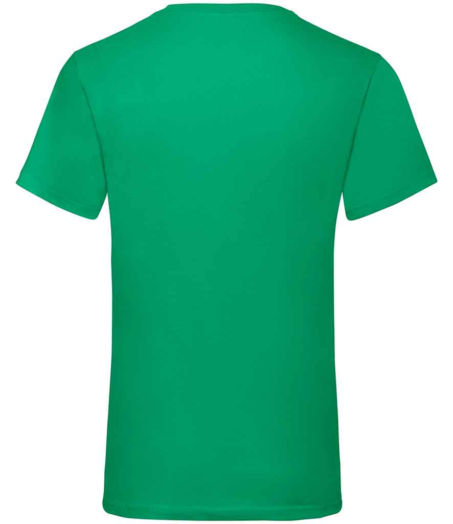 Fruit of the Loom V Neck Value T-Shirt Kelly Green