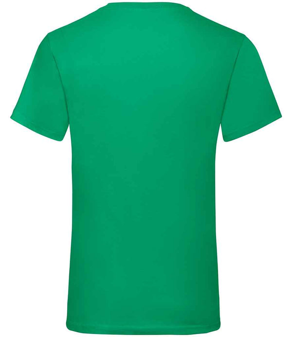 Fruit of the Loom V Neck Value T-Shirt Kelly Green