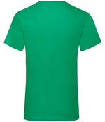 Fruit of the Loom V Neck Value T-Shirt Kelly Green