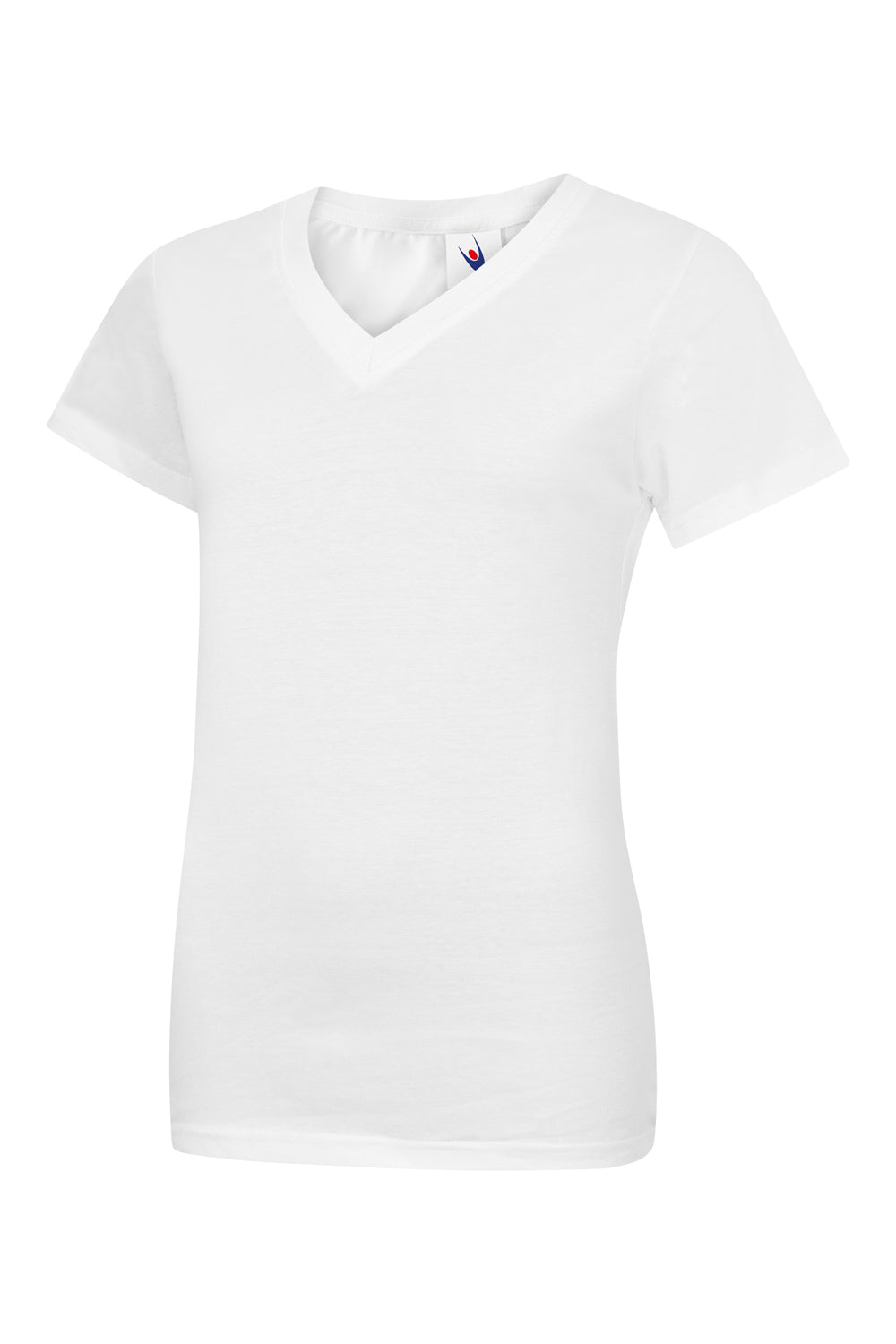 Branded Ladies Classic V-Neck T-Shirt