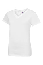 Branded Ladies Classic V-Neck T-Shirt
