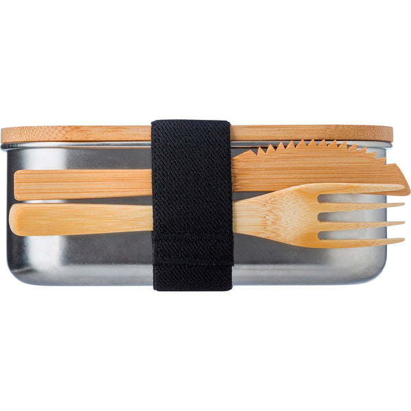 Branded Northchapel Bamboo lid stainless steel lunch box