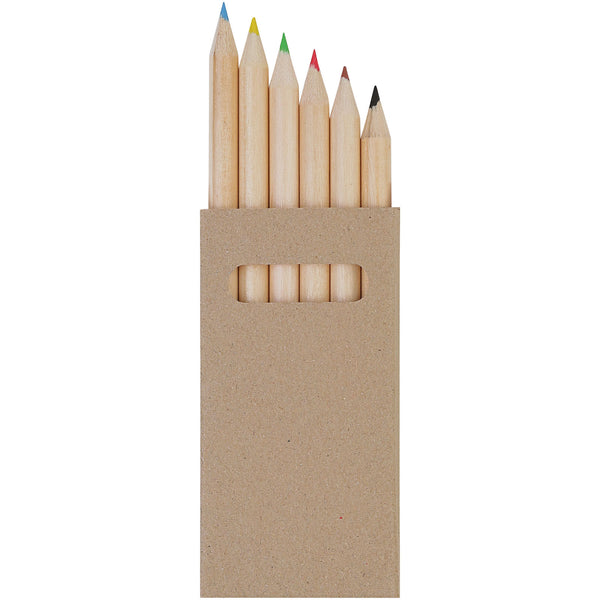 Ayola 6-piece coloured pencil set | Promotional Coloured Pencil Set