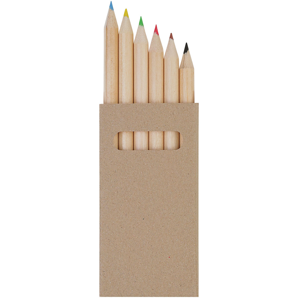 Branded Ayola 6-piece coloured pencil set