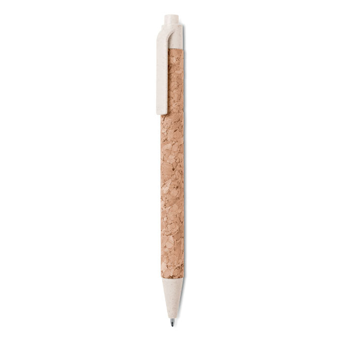 Cork/ Wheat Straw/ABS ball pen | Branded Eco-friendly Pen
