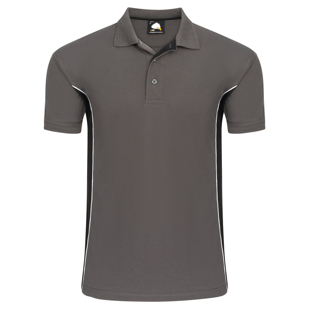 Orn Silverswift Two Tone Poloshirt Graphite/Black