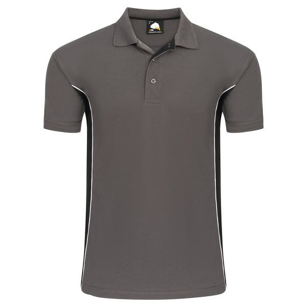 Orn Silverswift Two Tone Poloshirt Graphite/Black