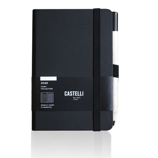 Branded Castelli Pocket Ivory Matra Diary