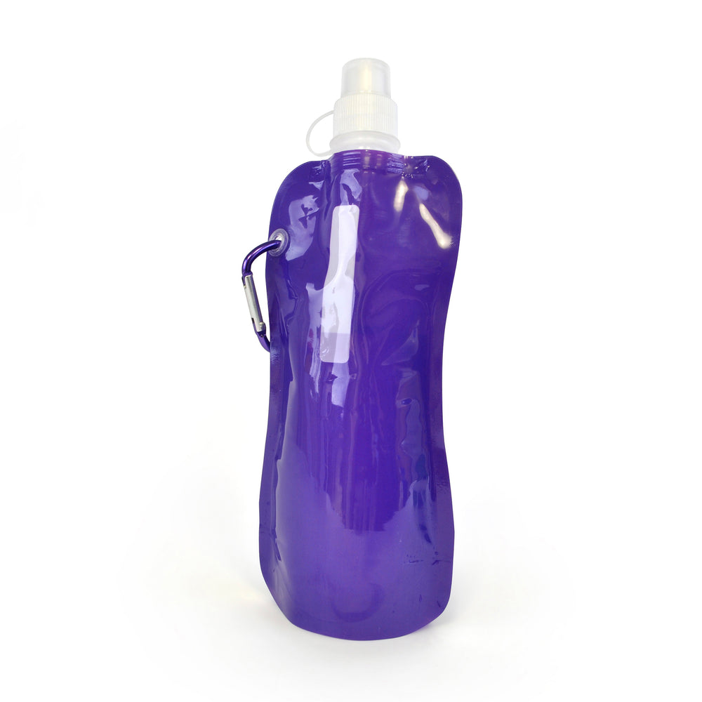 Express Quill Foldable Sports Bottle with Carabiner Clip - 400ml