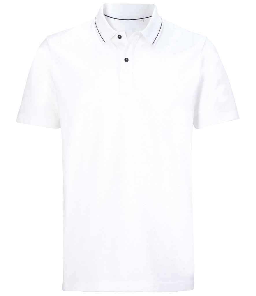 NEOBLU Unisex Orel Piqué Polo Shirt Optic White